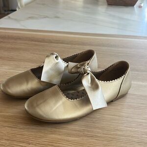 Gold Girls Ballet flats